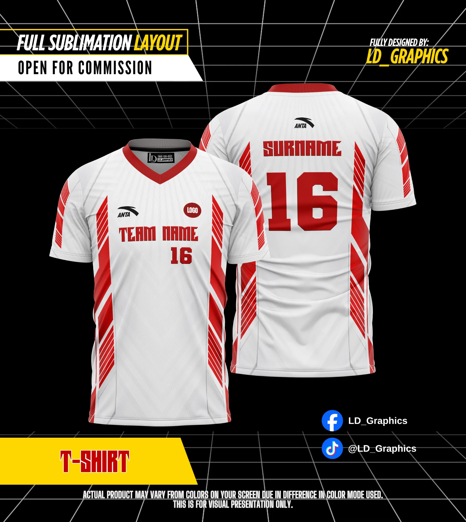 V-cut t-shirt for players — image 1